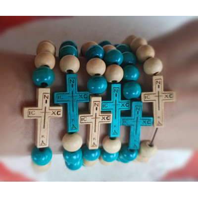 icxc nika Wooden Beaded Bracelet 10096