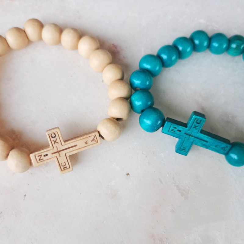 icxc nika Wooden Beaded Bracelet 10096