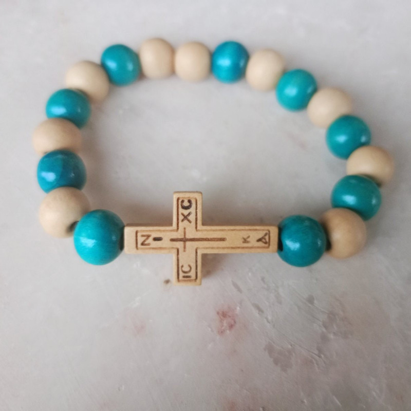 icxc nika Wooden Beaded Bracelet 10096