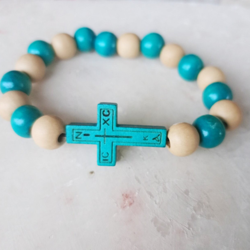 icxc nika Wooden Beaded Bracelet 10096