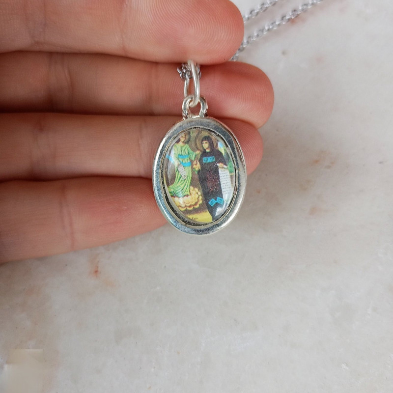 St Irene Chrysovalantou pendant charm necklace 10151
