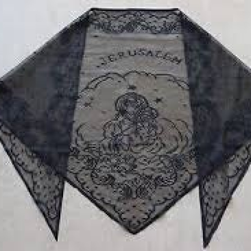 church veil Mantilla Soft Head covering blessed on Holy Tomb 10217