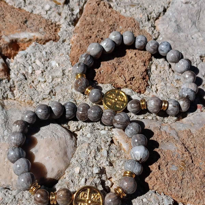 icxc nika Job's tears charm bracelet 