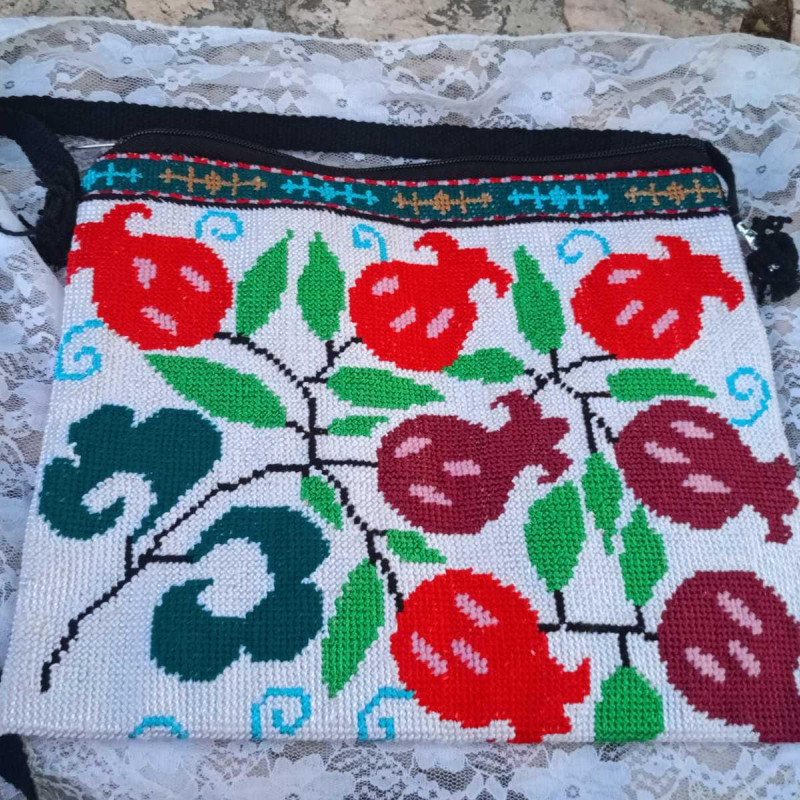 Traditional Embroidery bag crochet crossbody bag