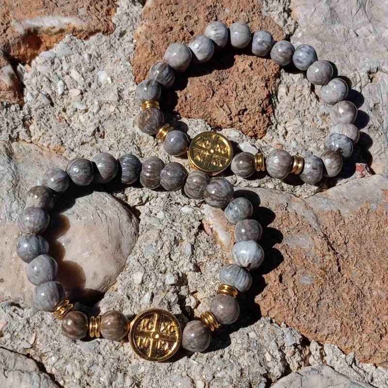 icxc nika Job's tears charm bracelet 