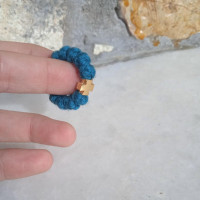 Finger rosary monastic style wool red 10082