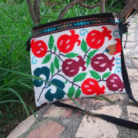 Traditional Embroidery bag crochet crossbody bag