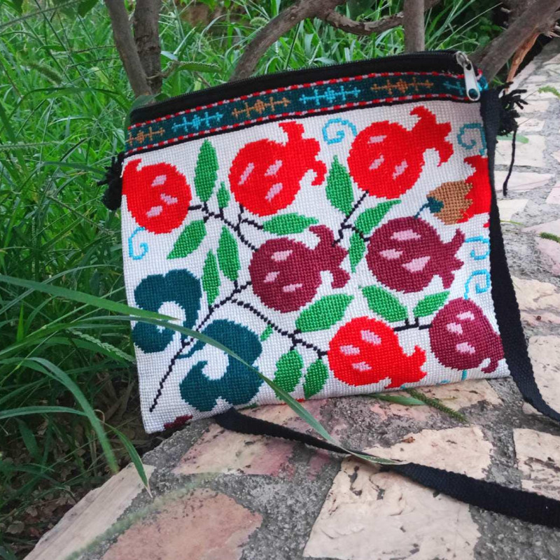 Traditional Embroidery bag crochet crossbody bag