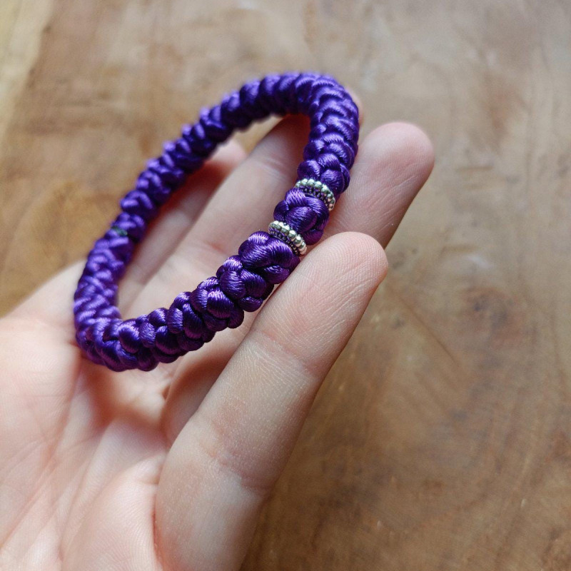 satin orthodox prayer rope bracelet 10222