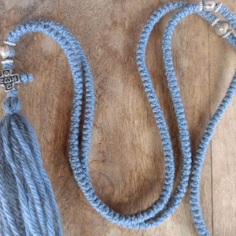 300knot very thin Job's Tears & icxc nika prayer rope 