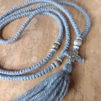 300knot very thin Job's Tears & icxc nika prayer rope 
