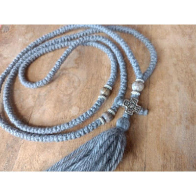 300knot very thin Job's Tears & icxc nika prayer rope 