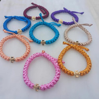 Panagia's satin rosary bracelet adjustable 10079