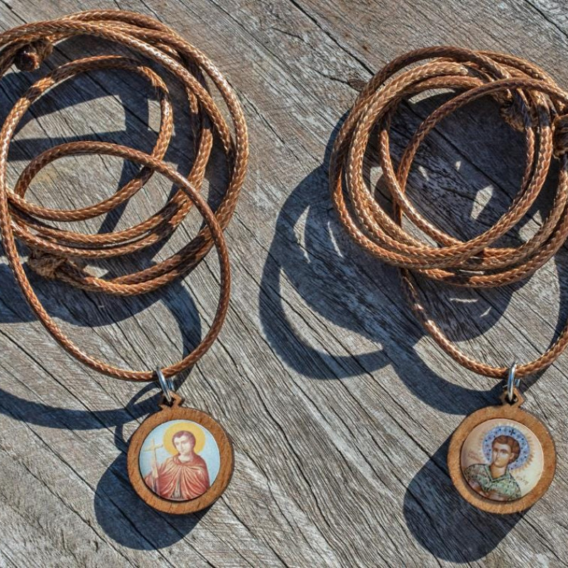 St John the Russian protection pendant charm necklace 10122