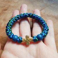 Double colour orthodox prayer rope bracelet 10349