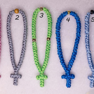  50knot satin rosary 10112