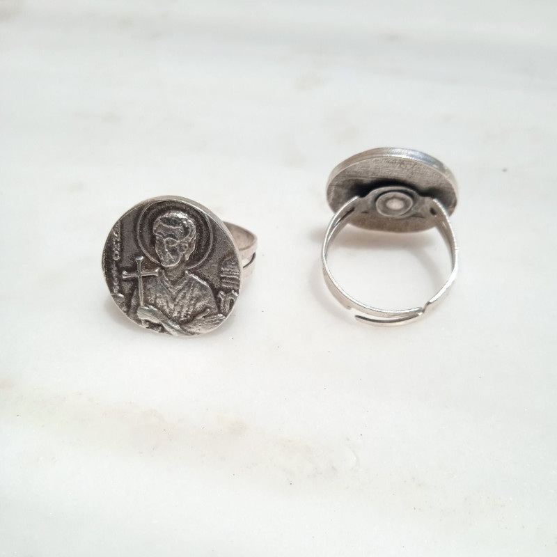 St John the Russian protection ring charm 