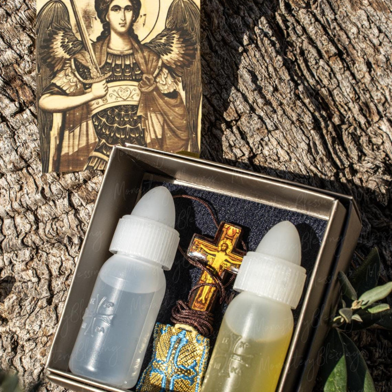 St Archangel Michael the Taxiarch of Mandamados gift set 