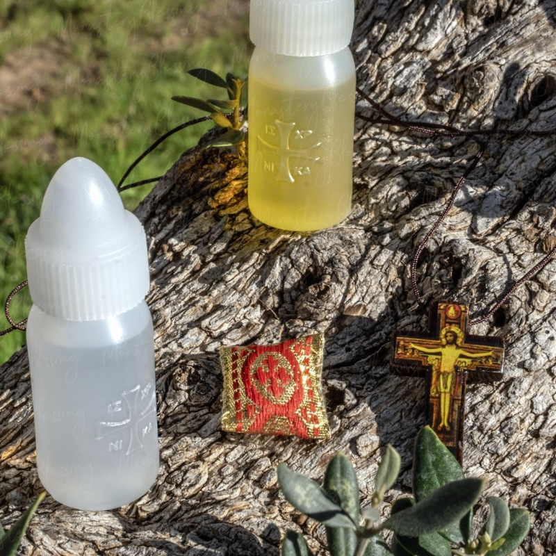 St Cyprian and Justina gift set blessed 10091