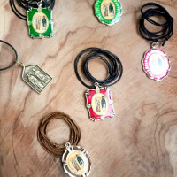 St Cyprian & Justina pendant charm 10227