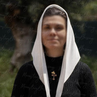 Ochurch veil Mantilla Soft Head covering white 10092