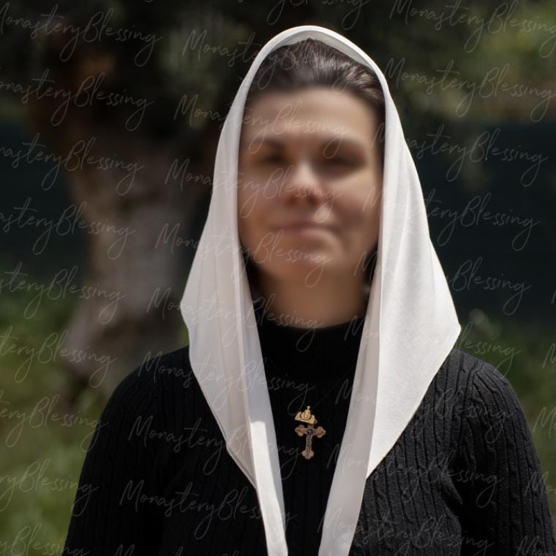 Ochurch veil Mantilla Soft Head covering white 10092