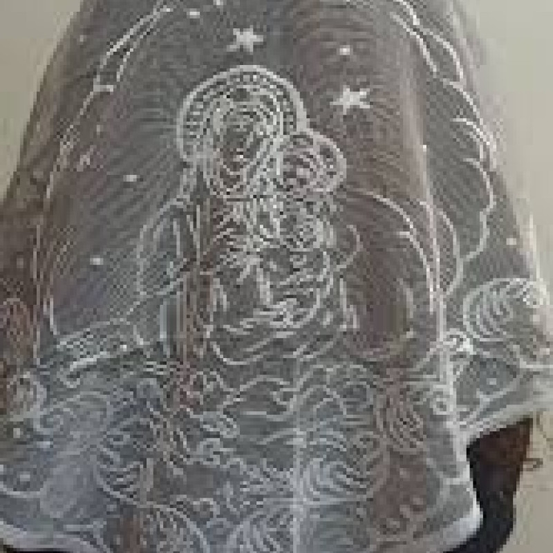 church veil Mantilla Soft Head covering blessed on Holy Tomb 10217