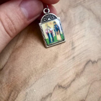 St Cyprian & Justina pendant charm 10340