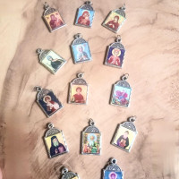 Custom made patron saint pendant protection charm 10027