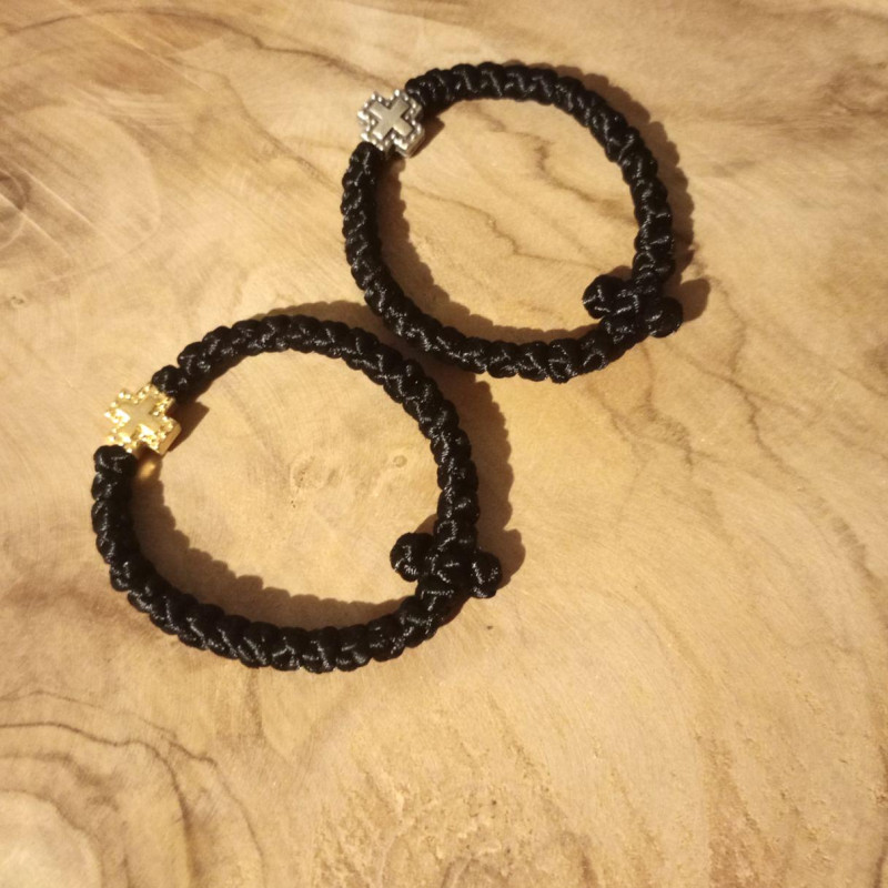 orthodox prayer rope bracelet adjustable satin 10331