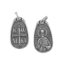 St Efraim silver pendant charm 10106