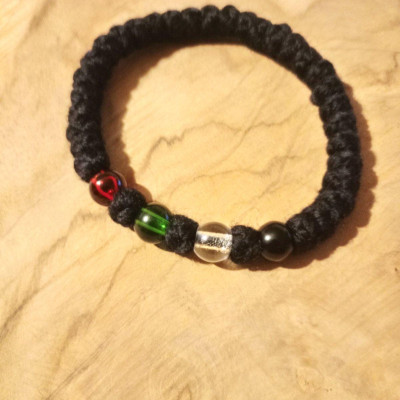 33knot wool rosary 10007