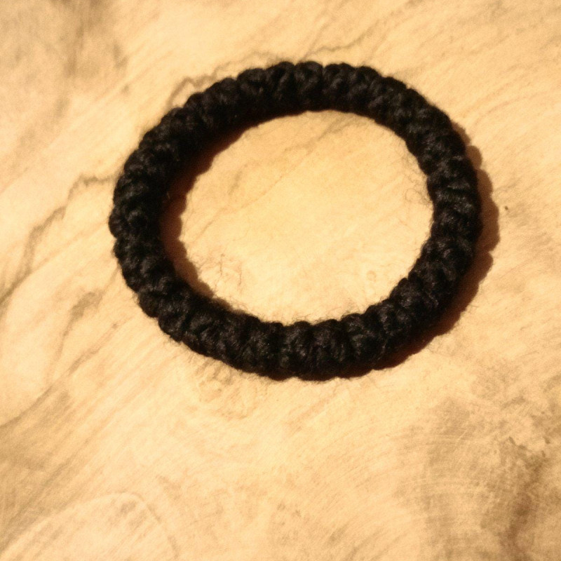 No bead prayer rope bracelet pure wool 10005